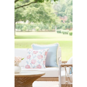 Hofdeco Coastal Throw Pillow Cover for Indoor Outdoor Use