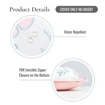 Hofdeco Coastal Throw Pillow Cover for Indoor Outdoor Use