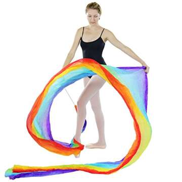 Danzcue Silk Flower Dance Streamer for Stunning Moves