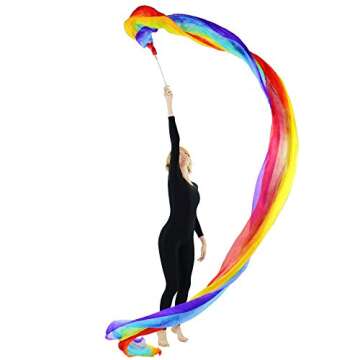 Danzcue Silk Flower Dance Streamer for Stunning Moves