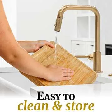 Zulay Kitchen Bamboo Cheese Board Set Perfect for Charcuterie