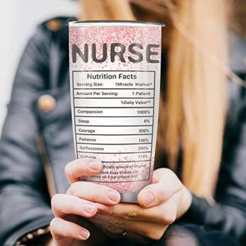 Jekeno Nurse Mug Tumbler Gifts for Women Men Practitioner Coworker Birthday Retirement Appreciation ...