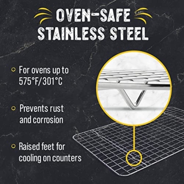 Cooling Rack Set - Stainless Steel Baking Rack, 2 Pack
