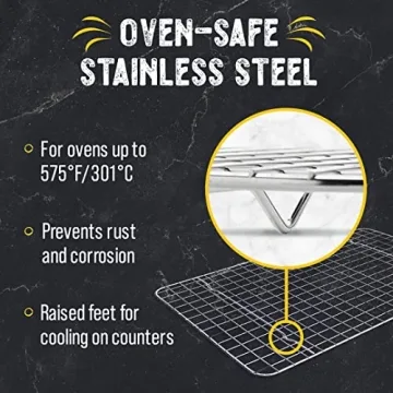 Cooling Rack Set - Stainless Steel Baking Rack, 2 Pack