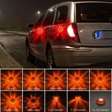 Safety LED Road Flares Emergency Light Beacon Kit