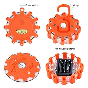 Safety LED Road Flares Emergency Light Beacon Kit