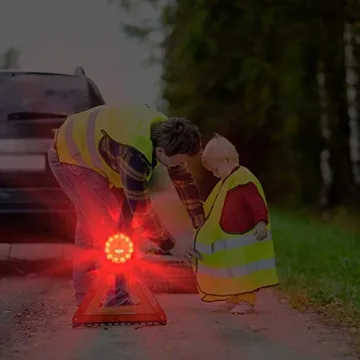 Safety LED Road Flares Emergency Light Beacon Kit