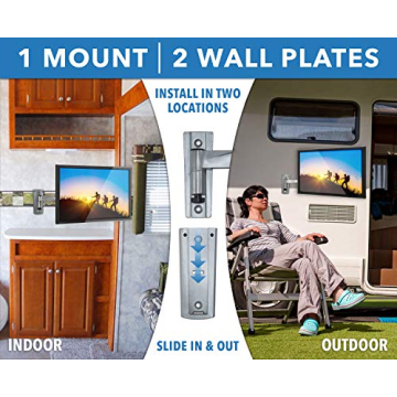 Mount-It! RV TV Mount for Indoor & Outdoor Use - Secure & Adjustable