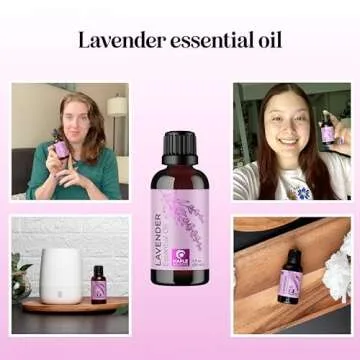 Pure Lavender Essential Oil - Premium Lavender Essential Oil for Hair Skin and Nails - Aromatherapy ...
