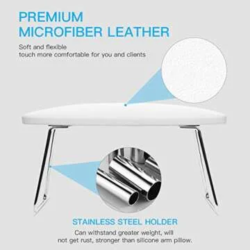 Nail Arm Rest, Opqpq Soft Leather Manicure Hand Rest Pillow Nail Gel Polish Nail Table Desk Station for Nail Salon Home DIY Manicure Pedicure Nail Art