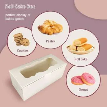 Aumodizzy 30pcs Elegant Cookie Boxes with Window