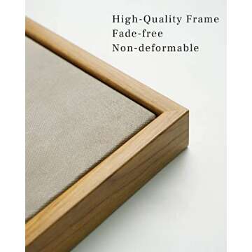 ARPEOTCY Vintage Framed Canvas Wall Art, Fall Landscape Wall Decor for Living Room, 16×24 inches (40×60cm), Rustic Painting for Bedroom, Framed Art Prints, for Office