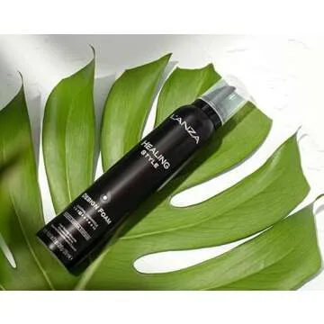 L'ANZA Healing Style Design Foam with Low Hold Effect, Boosts Shine and Adds Body, With UV and Heat Protection to Prevent Sun and Styling Damage (7.1 Fl Oz)