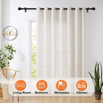 Durable Black Curtain Rods 31 to 92 Inch for Home Decor