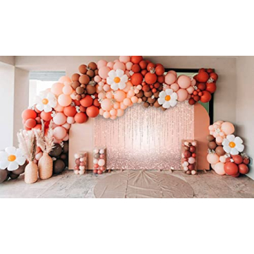 Avezano Rose Gold Glitter Backdrop for Celebrations
