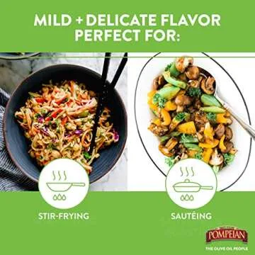 Pompeian Smooth Extra Virgin Olive Oil, First Cold Pressed, Mild and Delicate Flavor, Perfect for Sauteing & Stir-Frying, Naturally Gluten Free, Non-Allergenic, Non-GMO, 68 Fl Oz, Single Bottle
