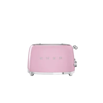 Smeg 50s Retro 4 Slice Toaster Pink with 6 Presets