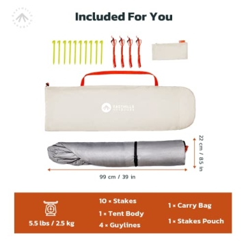 Shop Easthills Beach Tent Easy Setup for 2-4 Persons