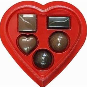 Elmer's Assorted Chocolate Heart Box - Perfect Valentine Gift