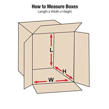 Aviditi 321812 Corrugated Cardboard Box 32" L x 18" W x 12" H, Kraft, for Shipping, Packing and Movi...