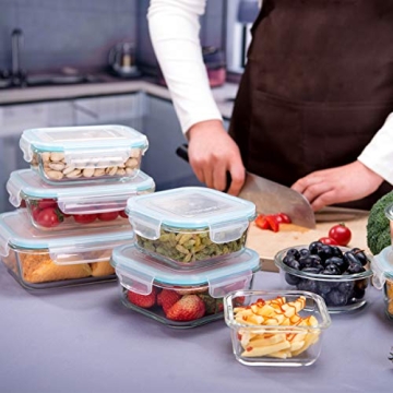 18-Piece Glass Food Storage Set - BPA-Free & Leak-Proof