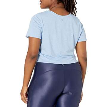 Stylish Amazon Essentials Cropped Yoga T-Shirt for Women
