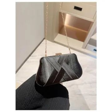 Chic Metallic Evening Handbag - Stylish Party Clutch