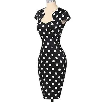GRACE KARIN Women's Vintage Polka Dots Pencil Dress