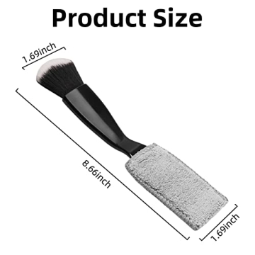 Jerbor Car Interior Duster - 2 in 1 Cleaning & Detailing Tool