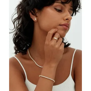 PAVOI 14K Gold Plated Cubic Zirconia Tennis Bracelet