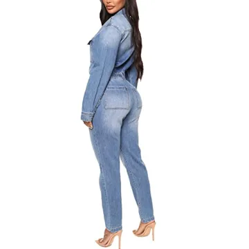 Stylish Denim Jumpsuit for Women - Sexy & Versatile