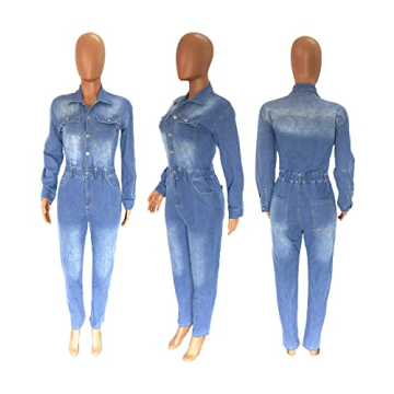 Stylish Denim Jumpsuit for Women - Sexy & Versatile