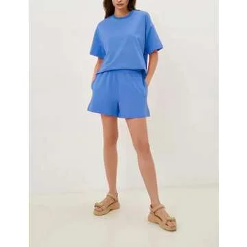 Antnation Women’s 2 Piece Outfits - Stylish Cotton Lounge Sport Set