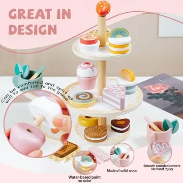 Masonbaby Wooden Tea Party Set - Fun for Toddlers