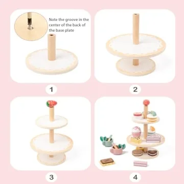 Masonbaby Wooden Tea Party Set - Fun for Toddlers