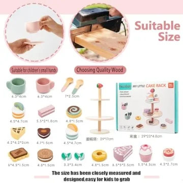 Masonbaby Wooden Tea Party Set - Fun for Toddlers