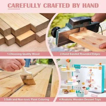 Masonbaby Wooden Tea Party Set - Fun for Toddlers