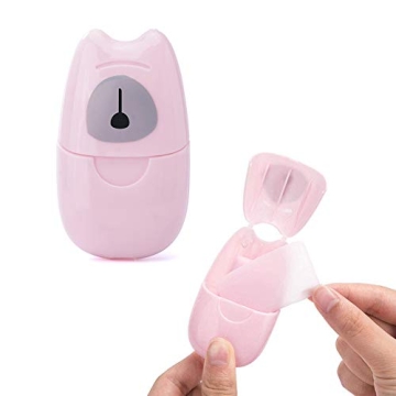 KISEER Mini Portable Travel Soap Paper Sheets - Perfect for Outdoor Adventures