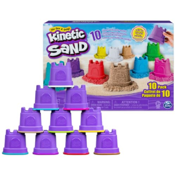 Kinetic Sand 10-Color Pack for Sensory Fun for Kids