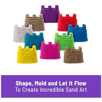 Kinetic Sand 10-Color Pack for Sensory Fun for Kids