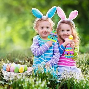 DIY Easter Egg Craft Kit for Kids - 24 Foam Ornaments