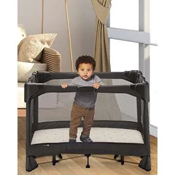 Blissful Diary Muslin Mini Crib Sheets, Pack and Play Mattress Sheets Fitted for Pack N Play, Soft Cotton for Boys Girls, 2 Pack(Sunshine&Brown)