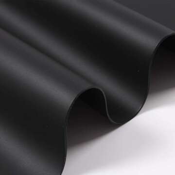 KimTin Extra Large Mulitpurpose Silicone Placemat,Countertop Protector, Kitchen Counter Mat, Table Mat, Heat Resistant, Washable, Non Slip ...… (Black-1PCS, 23.6X 15.8inch)