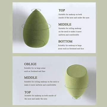 8 Pcs Makeup Sponge Set for Flawless Application