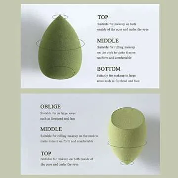 8 Pcs Makeup Sponge Set for Flawless Application