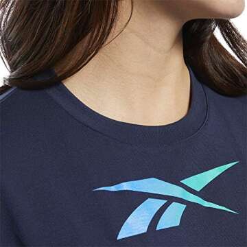 Reebok Boxy Tee ReeCycle, Vector Navy, Small