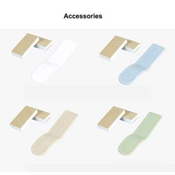 4-Pack Toilet Seat Pad Cover Lifter,Avoid Touching - Self-Adhesive Hygiene for Kids and Adult