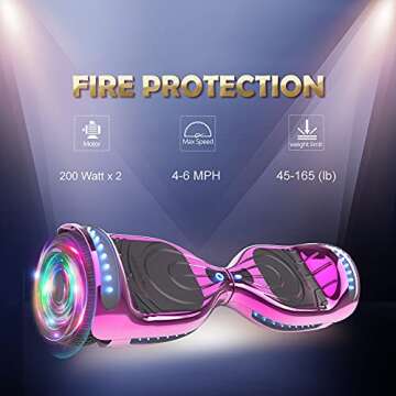Hoverboard Certified HS2.01 Bluetooth Flash Wheel with LED Light Self Balancing Wheel Electric Scooter