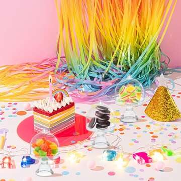 Clear Mini Cake Stands with Dome for Parties