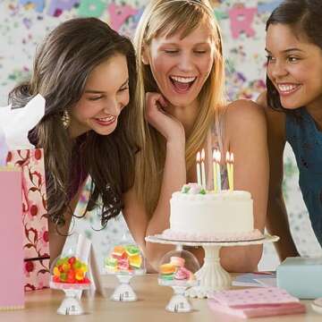 Clear Mini Cake Stands with Dome for Parties